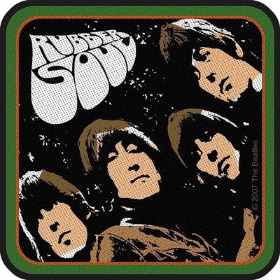 The Beatles Woven Iron Patches Rubber Soul Album Band Logo حجم مخصص