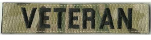 خطاف التصحيح التكتيكي من BuckUp &quot;VETERAN&quot; MULTICAM NAME TAPE - 1 &quot;X 5&quot;