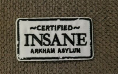 DC Batman Arkham Asylum معتمد من حديد مجنون على رقعة تطريز بائع أمريكي