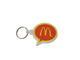 سلسلة مفاتيح من مطاط السيليكون والمطاط على شكل أقواس ذهبية من ماكدونالدز