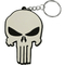 مخصص سلسلة المفاتيح البلاستيكية المطاط هدية ترويجية Marvel Punisher Logo لمسة ناعمة