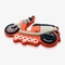 شخصية Gogoro دراجة نارية مخصص بقع مطاطية مغناطيس الثلاجة البلاستيكية
