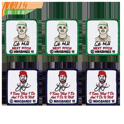 شارة مطوية على طراز مخصص طقم طلاء لقبعة البيسبول OEM ODM