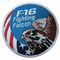 4 '' F-16 Fighting Falcon Iron على بقع مطرزة