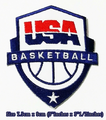 &lt;i&gt;USA.&lt;/i&gt; &lt;b&gt;الولايات المتحدة الأمريكية.&lt;/b&gt; &lt;i&gt;American Basketball Sport Embroidery Patches logo iron,sewing on clothes&lt;/i&gt; &lt;b&gt;كرة السلة الأمريكية بقع التطريز شعار الحديد ، الخياطة على الملابس&lt;/b&gt;