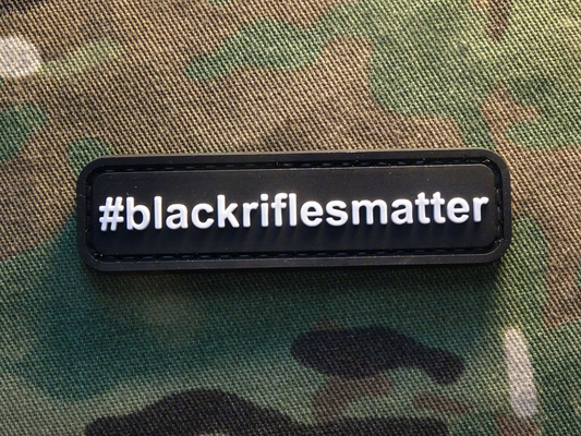 BlackRiflesMatter Black PVC Military Patch 3D نقل طباعة طباعة للملابس