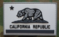 هوك PVC العسكرية التصحيح كاليفورنيا جمهورية أسود أبيض 2x3 &quot;بقع المطاط التكتيكية