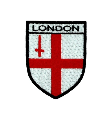 علم المملكة المتحدة إنجلترا درع مطرز بقع حديد على شارات النسيج لذراع المعطف